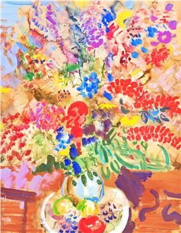 Bohatá kytice ve váze - Eduard Milén