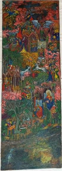 Renée Saint Hillier | Biblical figures in the forest (1974) | MutualArt