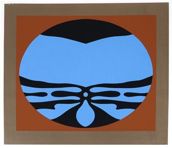 Untitled (Blue and Brown - Jack Youngerman