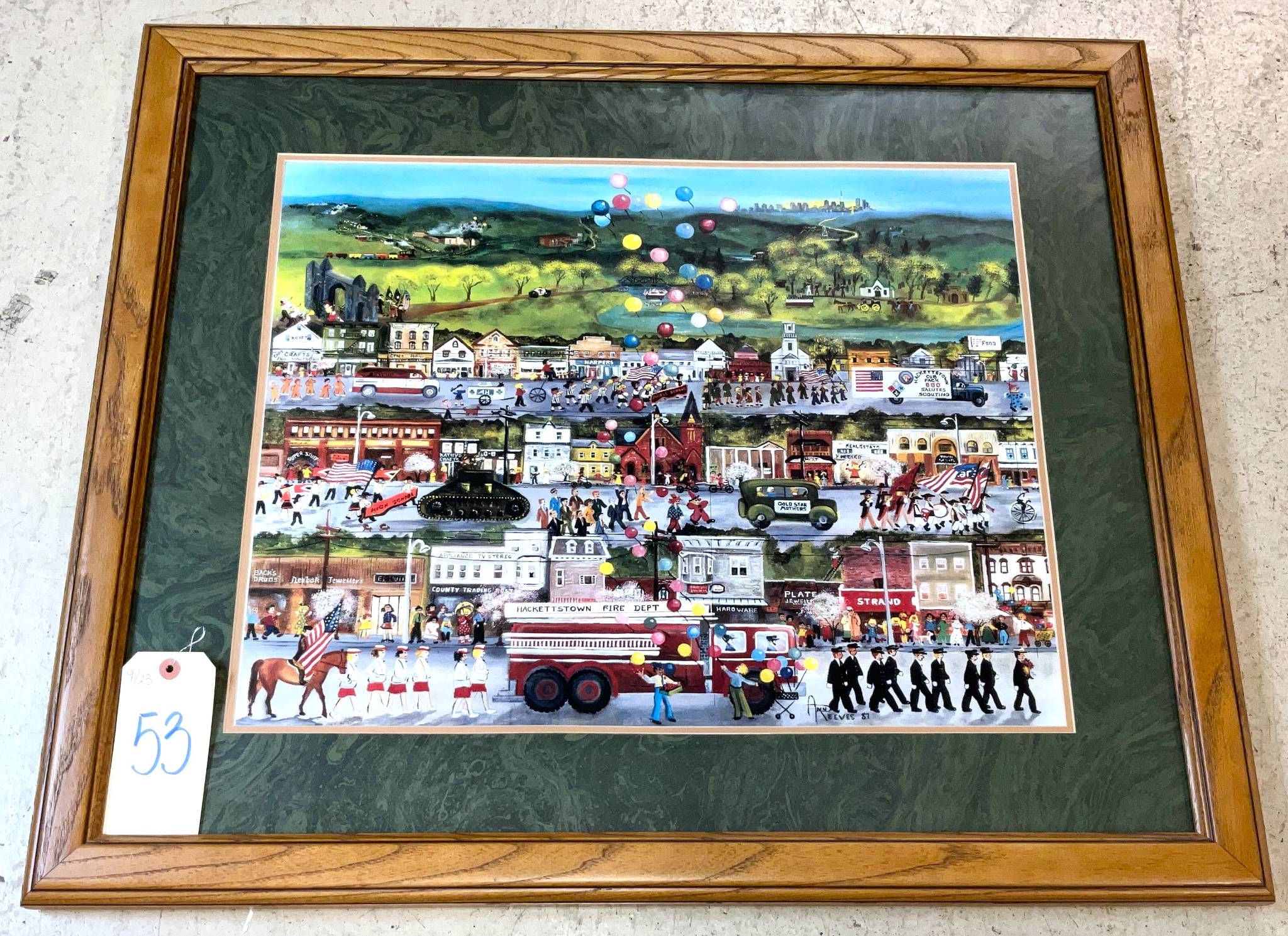 Ann Reeves | Signed Ann Reeves Print, Hackettstown NJ, Framed Artwork ...