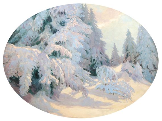 Winterliche Landschaft - Hermann Dischler