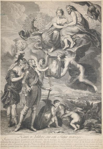 Henri IV delibre sur son futur mariage by Peter Paul Rubens