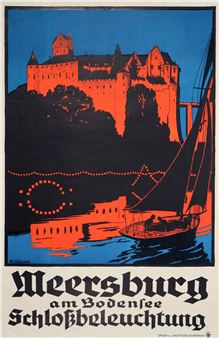 Plakat zur Schlossbeleuchtung am 11.August.1951 - Willy Seilnacht