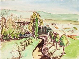 Landschaft bei Frauenfeld - Walter J. Moeschlin