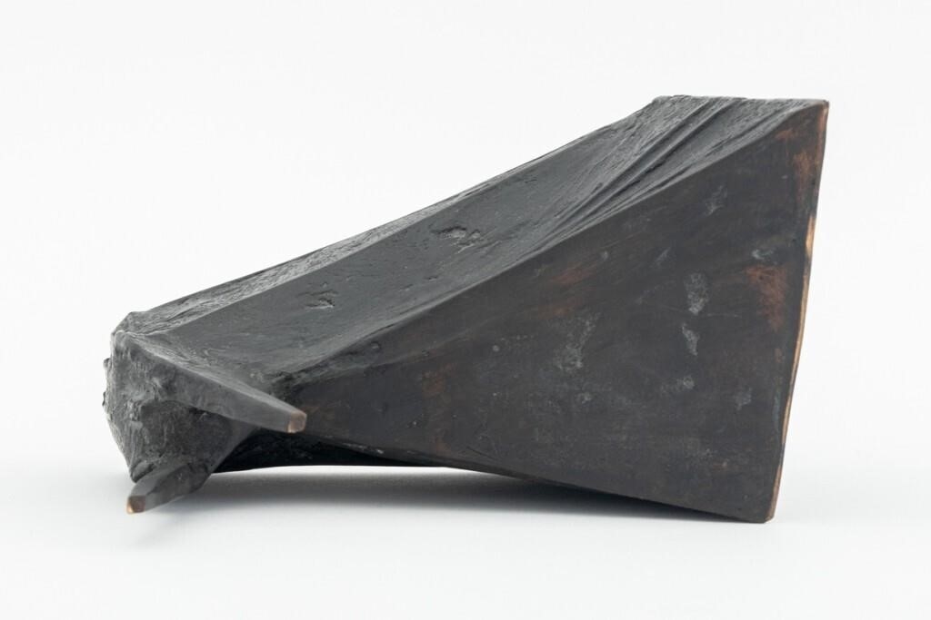 Artwork by Lynn Chadwick, Pair of Cloaked Figures II, Made of Patinated Bronze