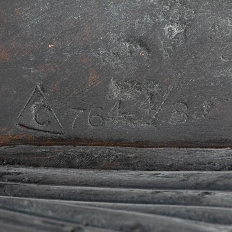 Artwork by Lynn Chadwick, Pair of Cloaked Figures II, Made of Patinated Bronze