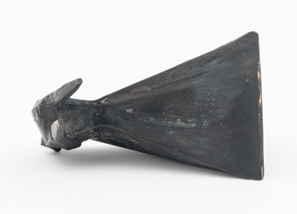 Artwork by Lynn Chadwick, Pair of Cloaked Figures II, Made of Patinated Bronze