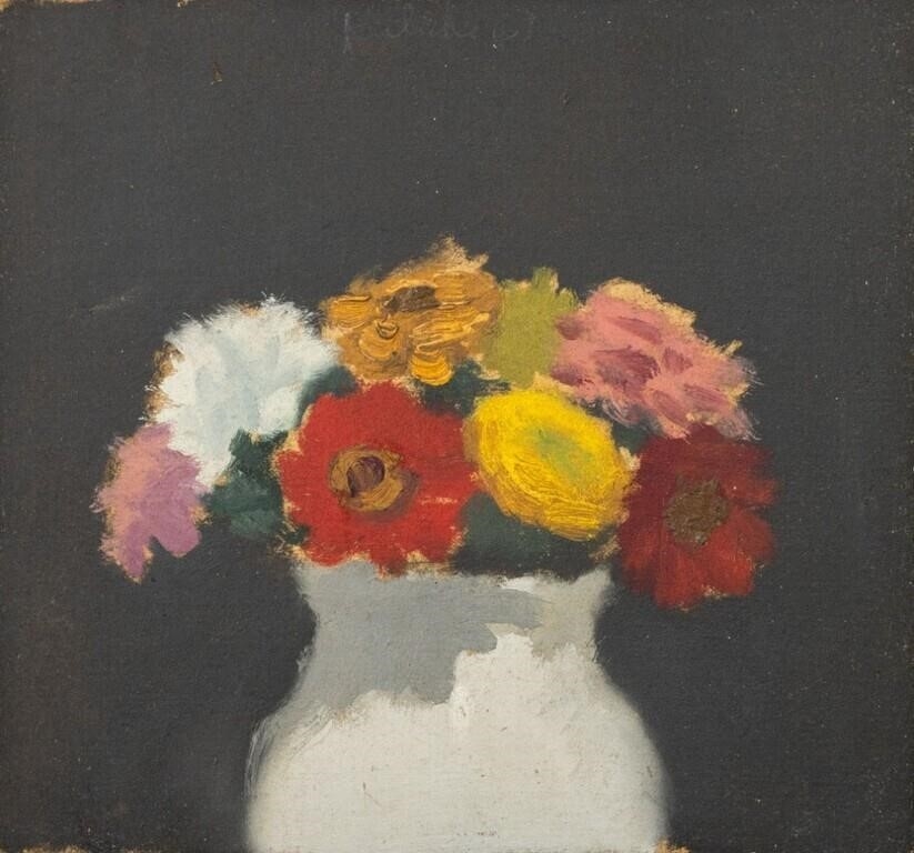 Artwork by Robert Kulicke, Flowers, Made of Oil On Board