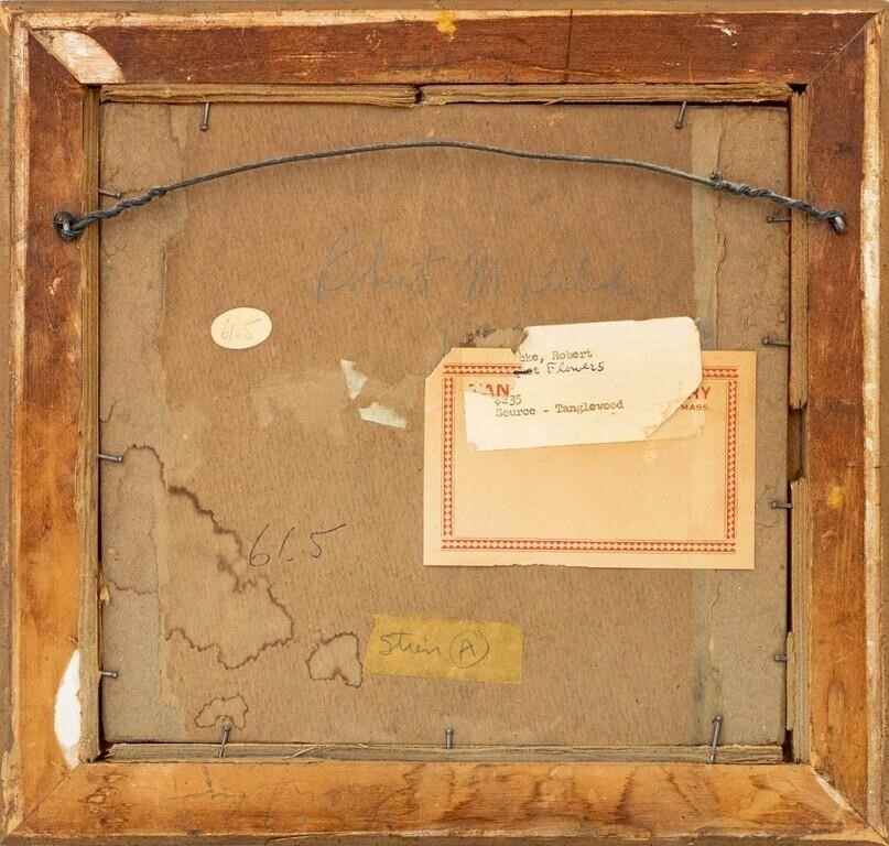 Artwork by Robert Kulicke, Flowers, Made of Oil On Board