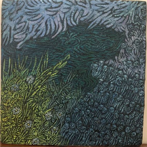 Renée Saint Hillier | Personnages au bord d'une rivière (1967) | MutualArt