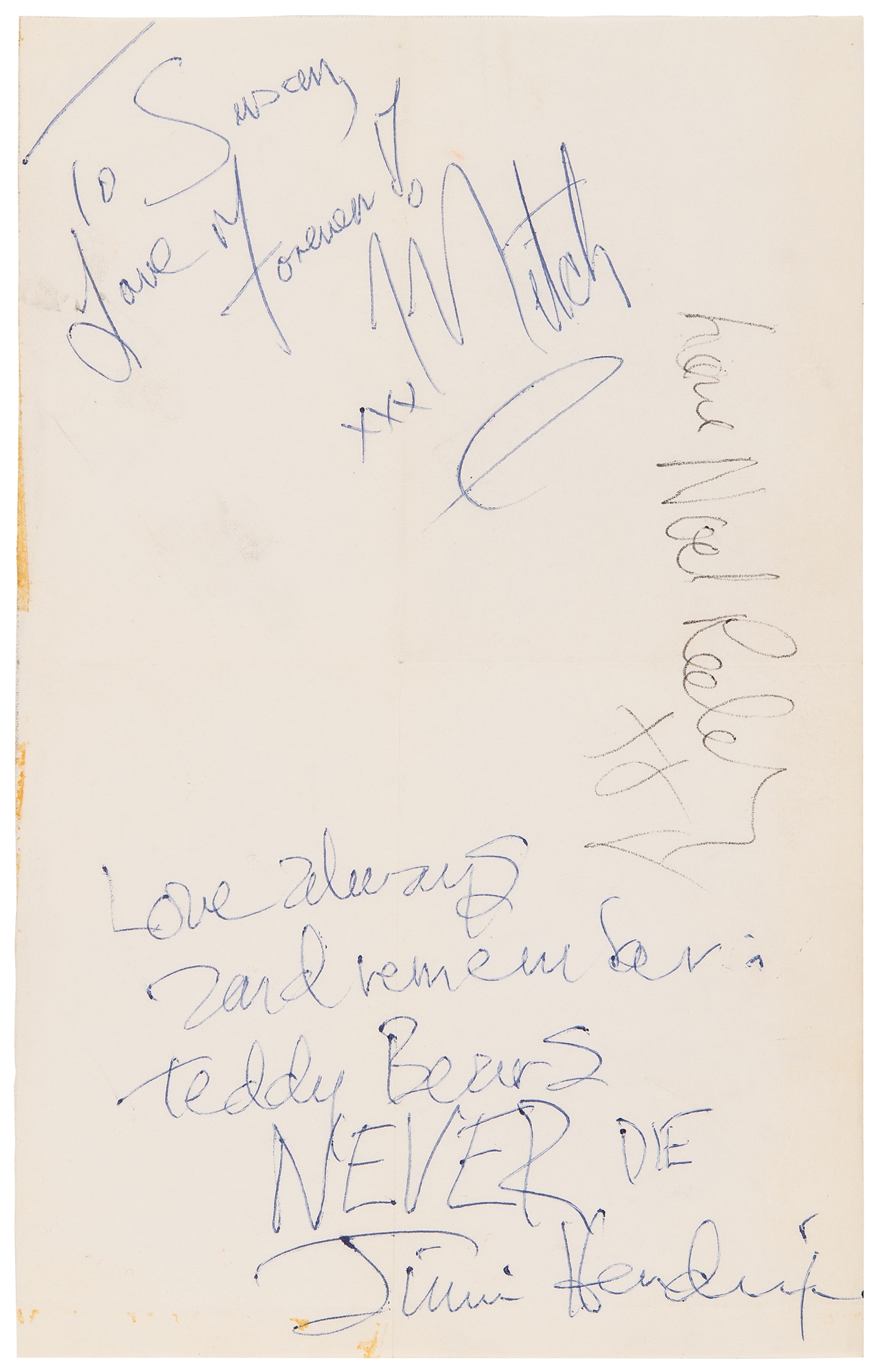 Jimi Hendrix | Teddy Bears NEVER die, Jimi Hendrix (1967) | MutualArt