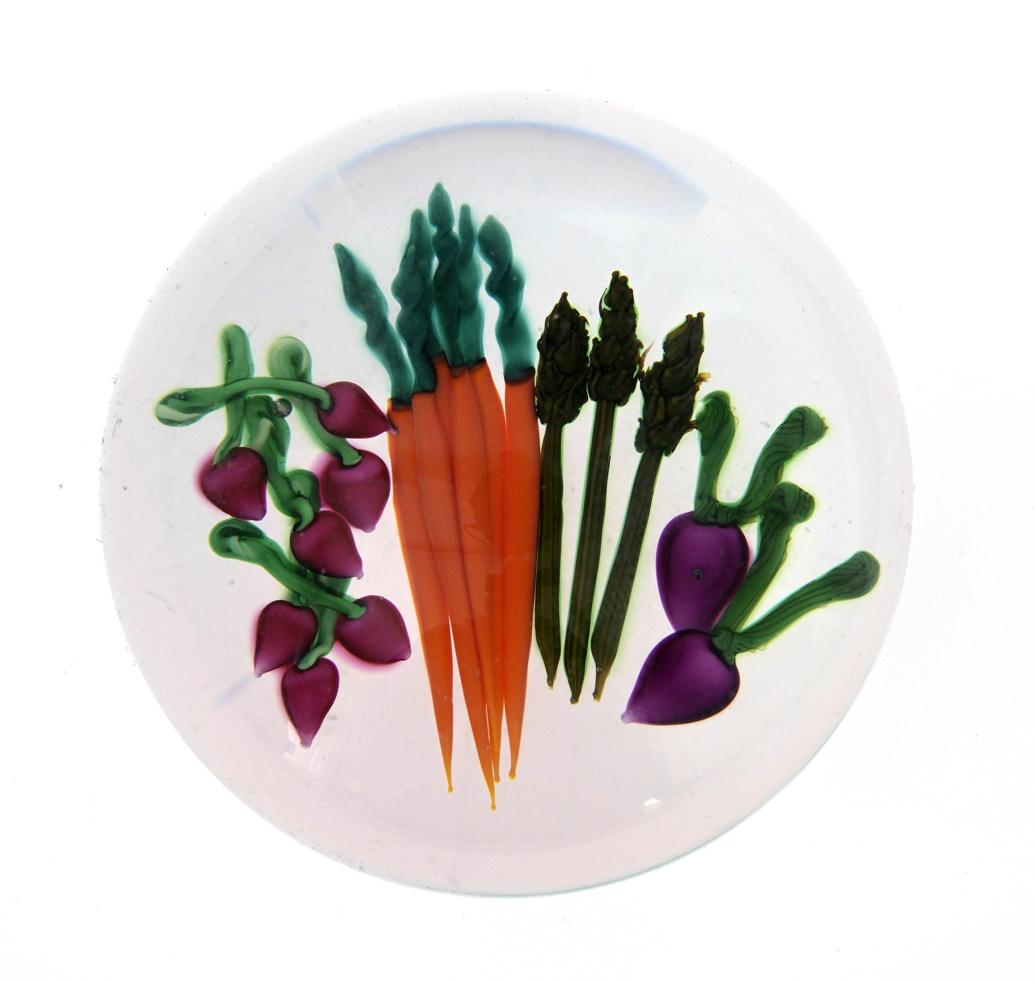 Ken Rosenfeld | a Garden Vegetable glass paperweight (1991) | MutualArt