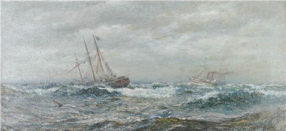 Ships in Stormy Seas - James Gale Tyler