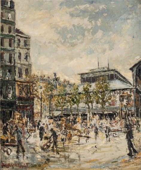 Les Halles, rue Pirouette by Fernand Laval, 1949