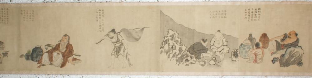 Yosa Buson | JAPANESE ALBUM PAINTINGS HANDSCROLL AFTER YOSA BUSON (19th ...