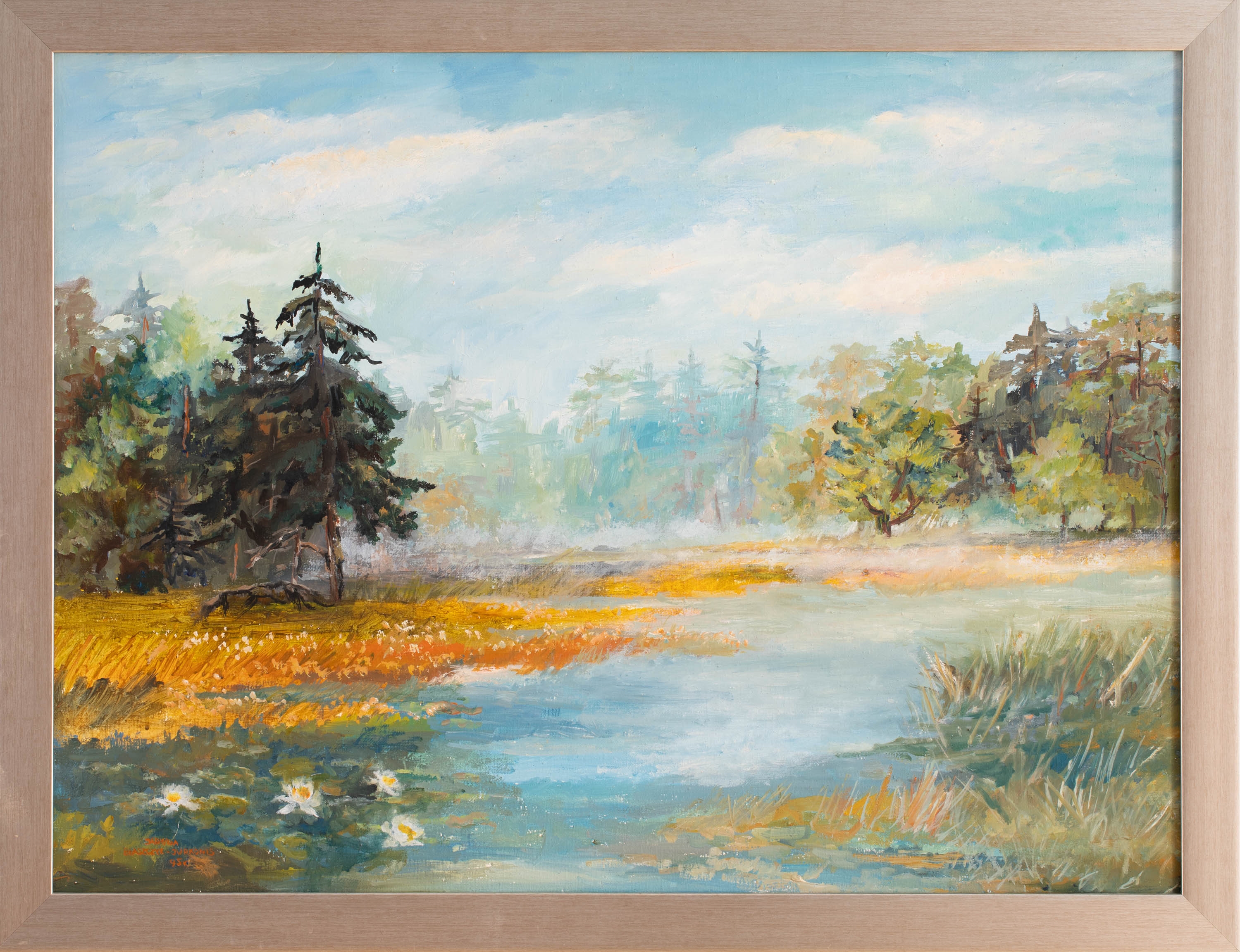 Artwork by Jadwiga Blaszczyk Jurkonis, Nad Wigrami, Made of Olej, PåÃ³Tno