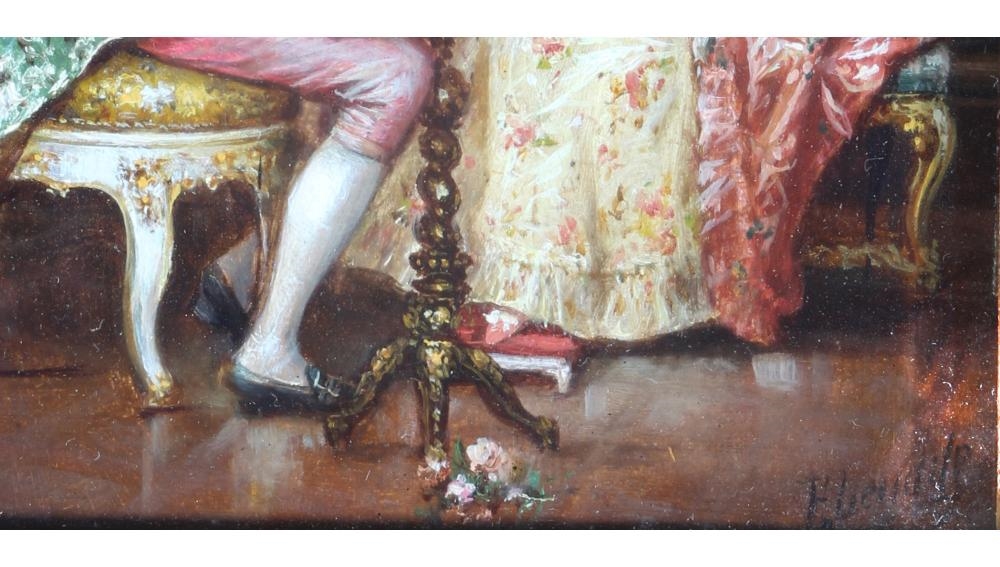 Artwork by Frederic Lenditz, music couple, musizierendes Paar, Made of Oil/Wood