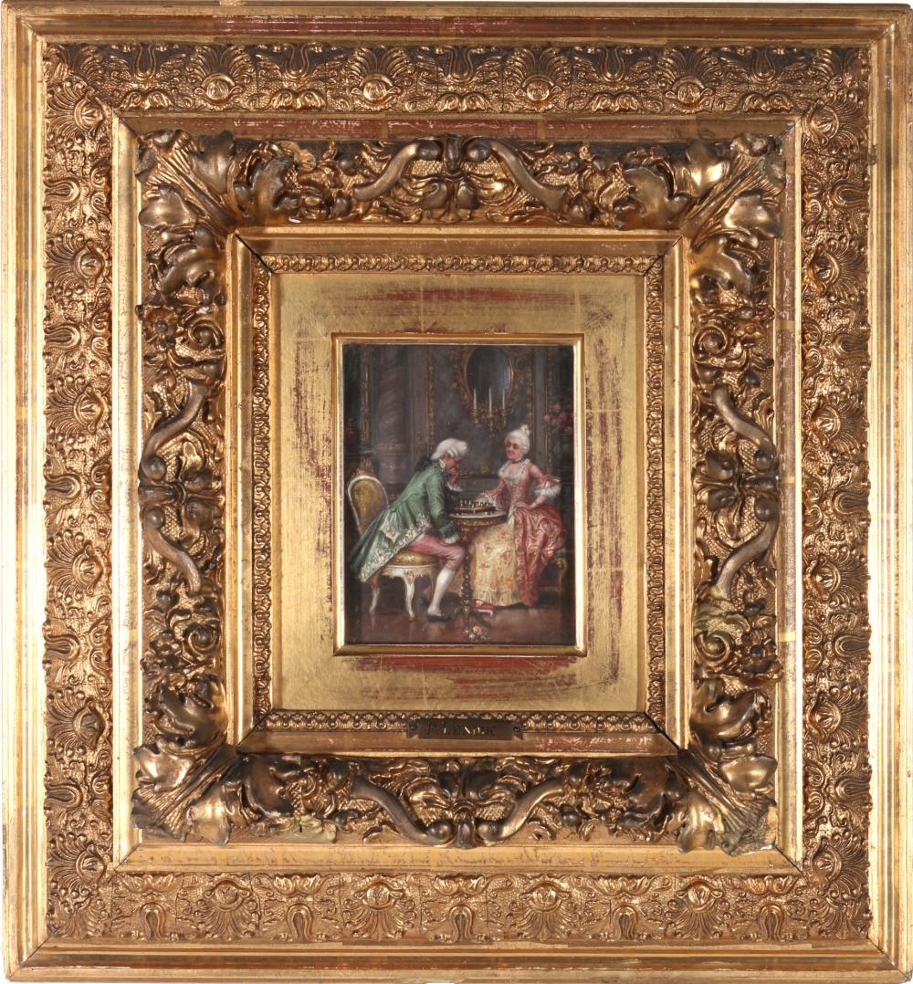 Artwork by Frederic Lenditz, music couple, musizierendes Paar, Made of Oil/Wood