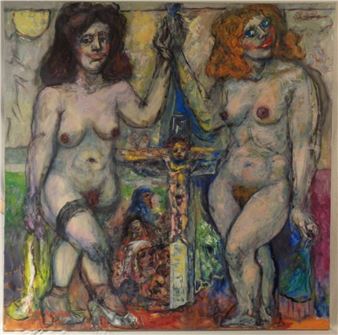 Abstract of Female Nudes - Byron Randall