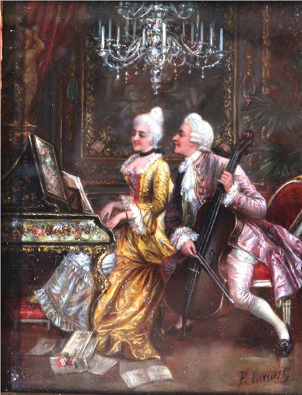 chess game, Schachspiel by Frederic Lenditz