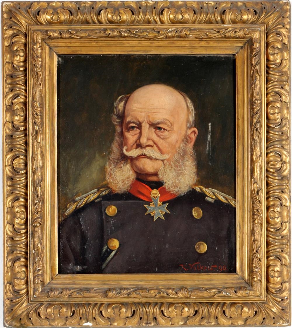 Karl Volkers | Portrait emperor Wilhelm I | MutualArt