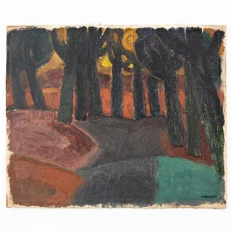 Forest edge at dusk - Frits van den Berghe
