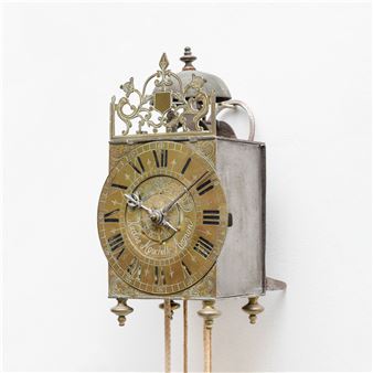 A French lantern clock with alarm - Nicolas Mouchotte Avignon