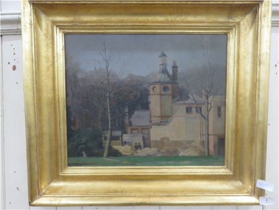 An Army Base in Winter - John Bulloch Souter