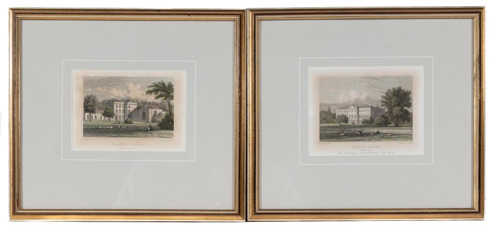 Artwork by John Preston Neale, William Radclyffe, A set of four English c19th architectural engravings, Made of Engravings