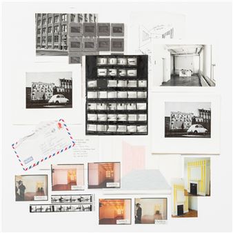 Collection of original material relating to Daniel Buren's exhibition at David Bellman's Genesta - Daniel Buren