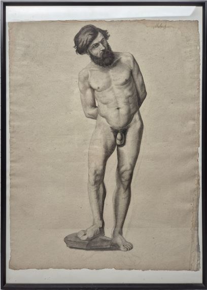 Academic Study of a Nude Man - Felix Malard