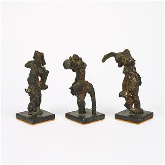 Mixed Lot of 3 Bronze Sculptures - Rolf Szymanski