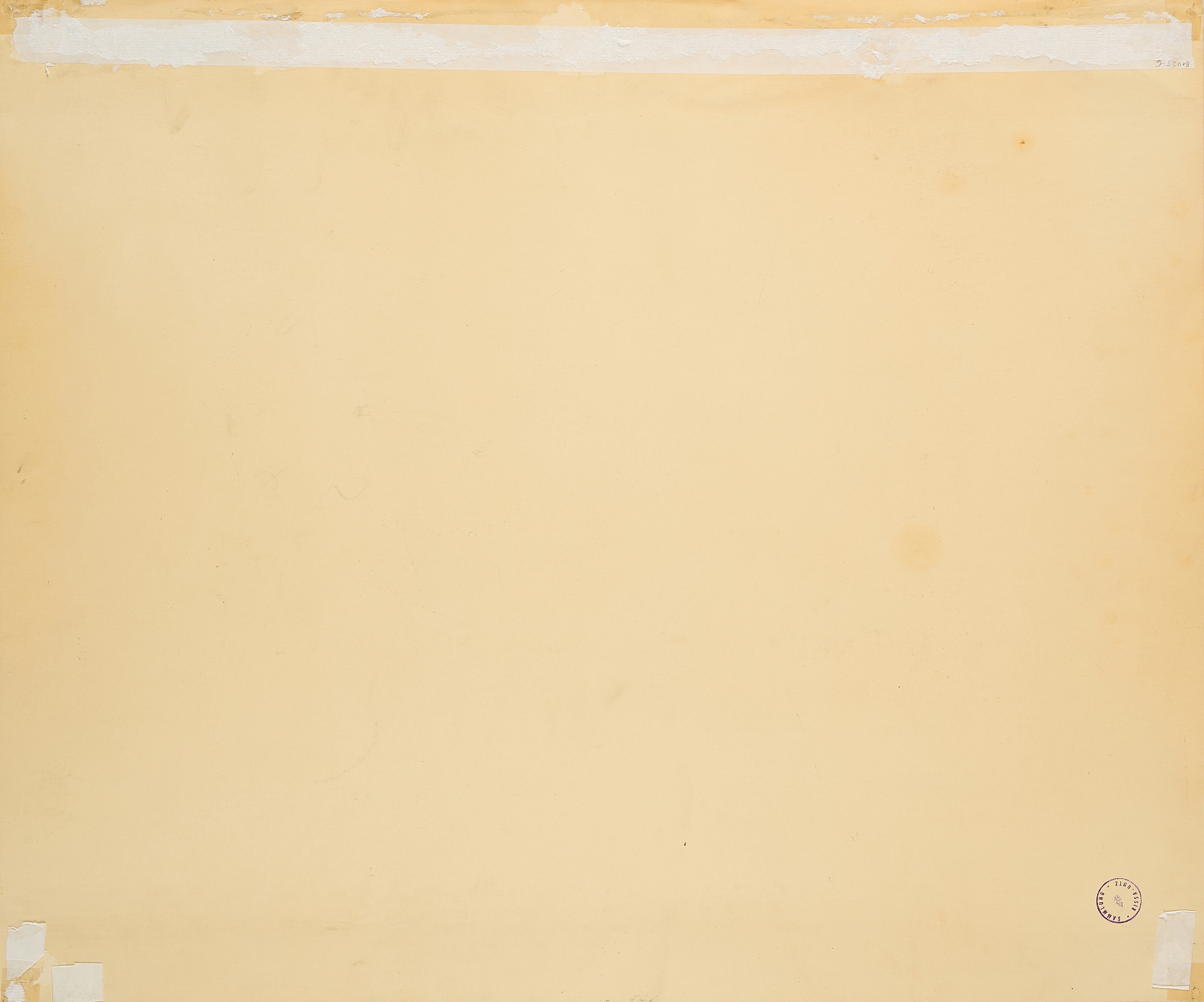 Artwork by Willi Baumeister, Kosmische Geste, Made of Colour Silkscreen With Some Colours Applied By Hand On Thin Card