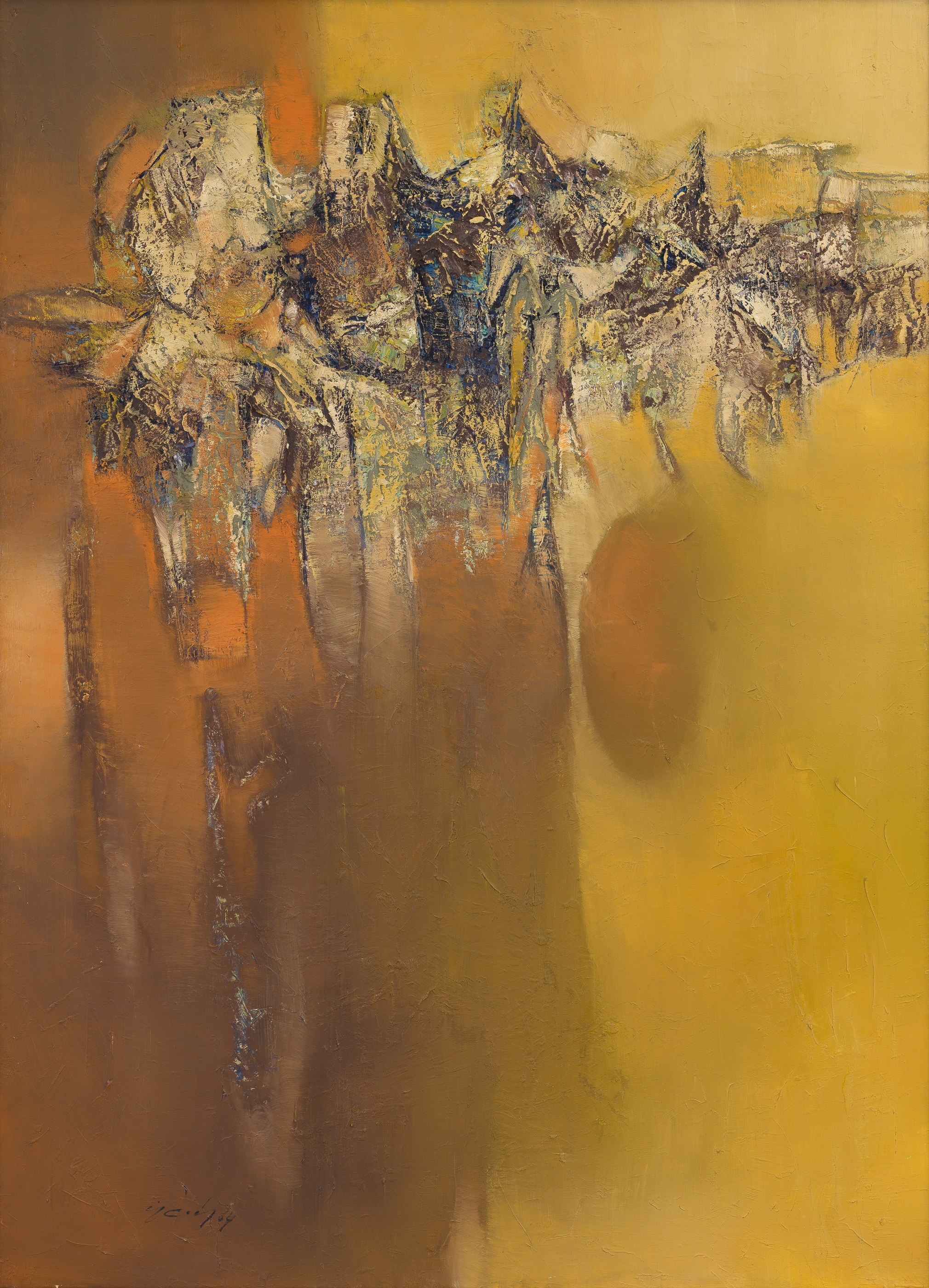 Ghulam Rasool Santosh | Houses (1964) | MutualArt