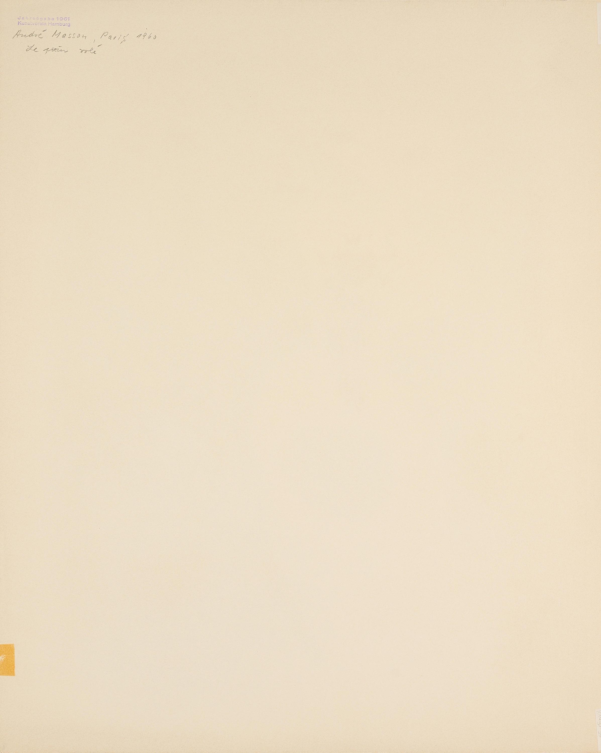 André Aleth Masson | Le Coeur Volé (1961) | MutualArt