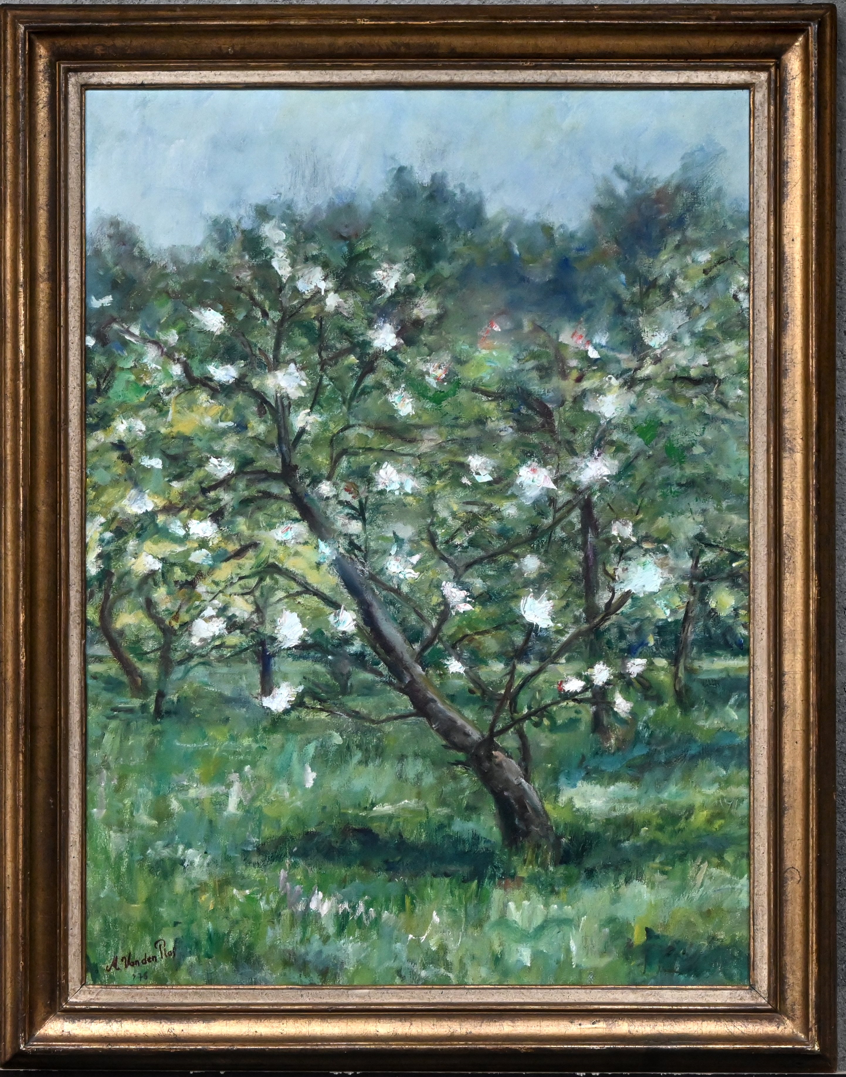 Artwork by Marc van Den Poel, Lentebloesems, Made of Oil On Canvas