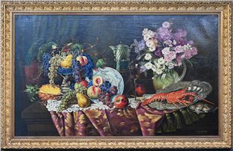 Still life with a lobster and fruit - Harry Graff