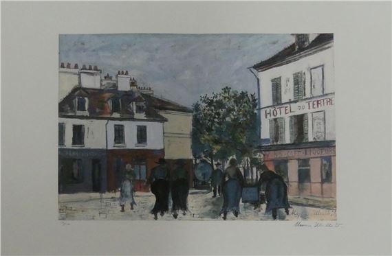 Place du Tertre a Montmartre by Maurice Utrillo