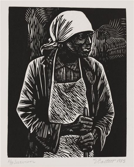 Survivor by Elizabeth Catlett, 1983
