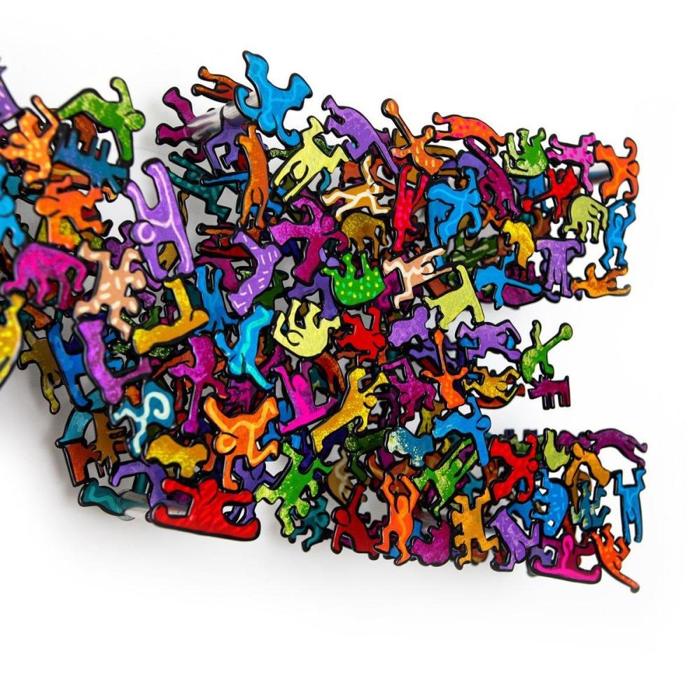 Artwork by Patricia Govezensky, L O V E, Made of Original Painting On Cutout Steel