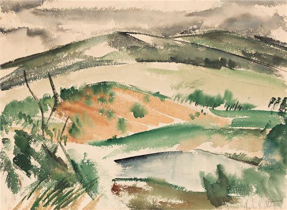 Untitled (Landscape with Hills - Charles Alston