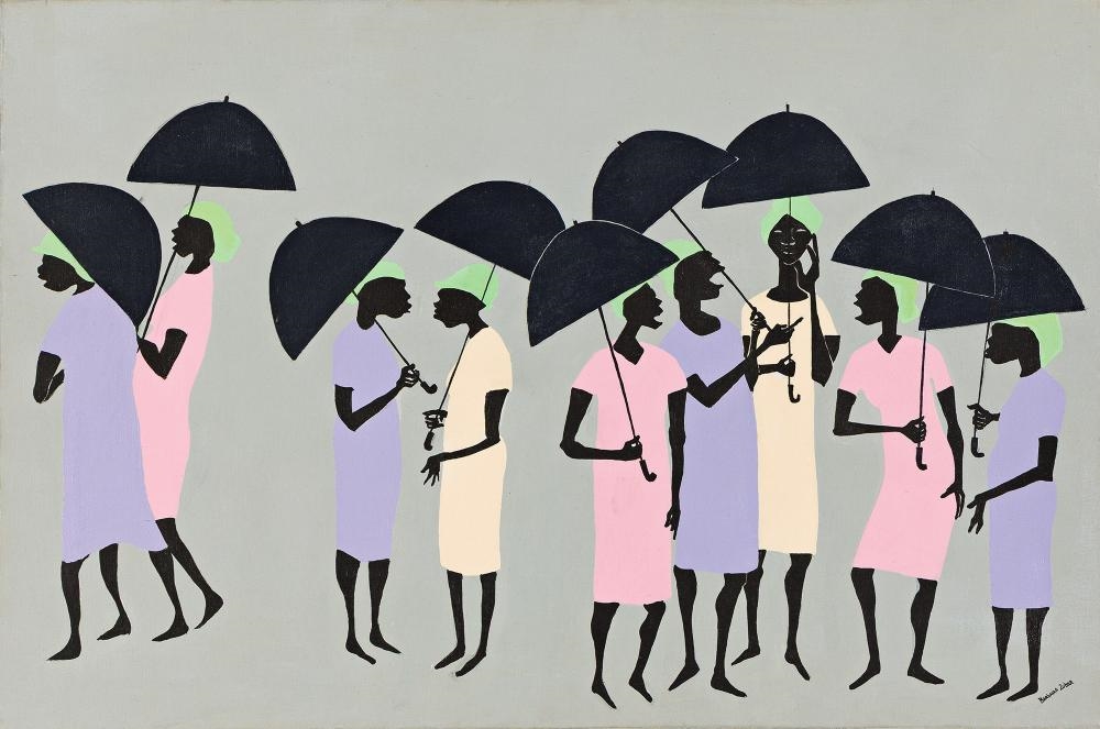 Artwork by Barbara Johnson Zuber, Protest, Made of Oil On Cotton Canvas