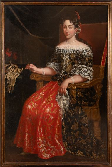 Portrait of Maria Anna of Palatinate Neuburg Queen Consort of Spain - Pier Francesco Cittadini