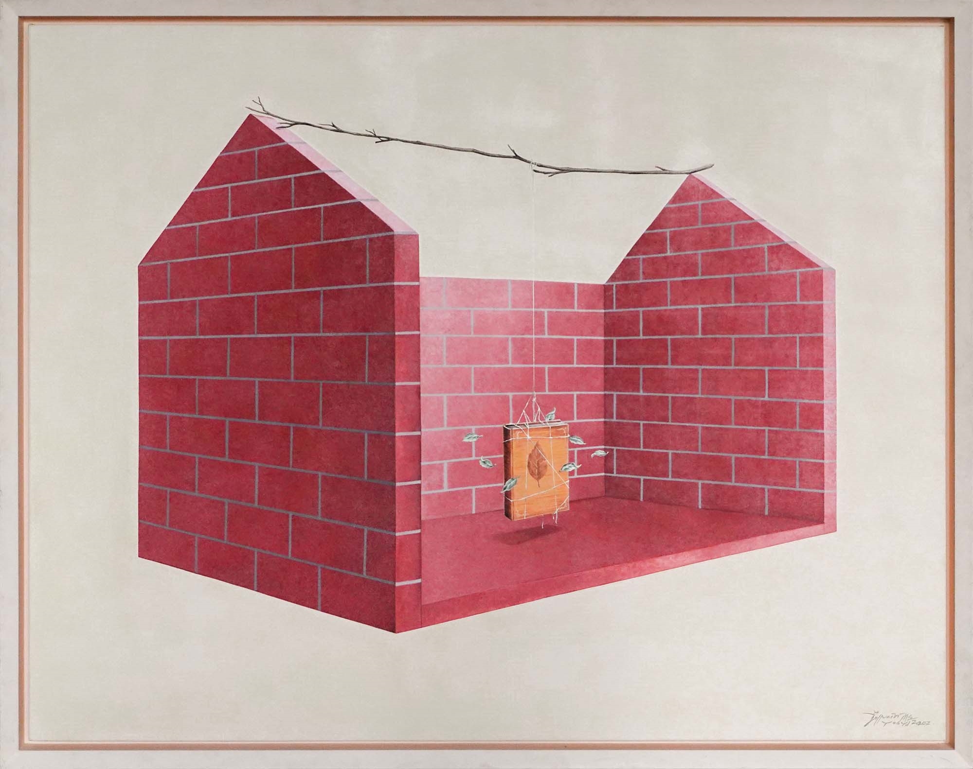 Artwork by Julnaidi MS, The Life of the Soul (Kehidupan Ruang Jiwa, Made of Acrylic On Canvas