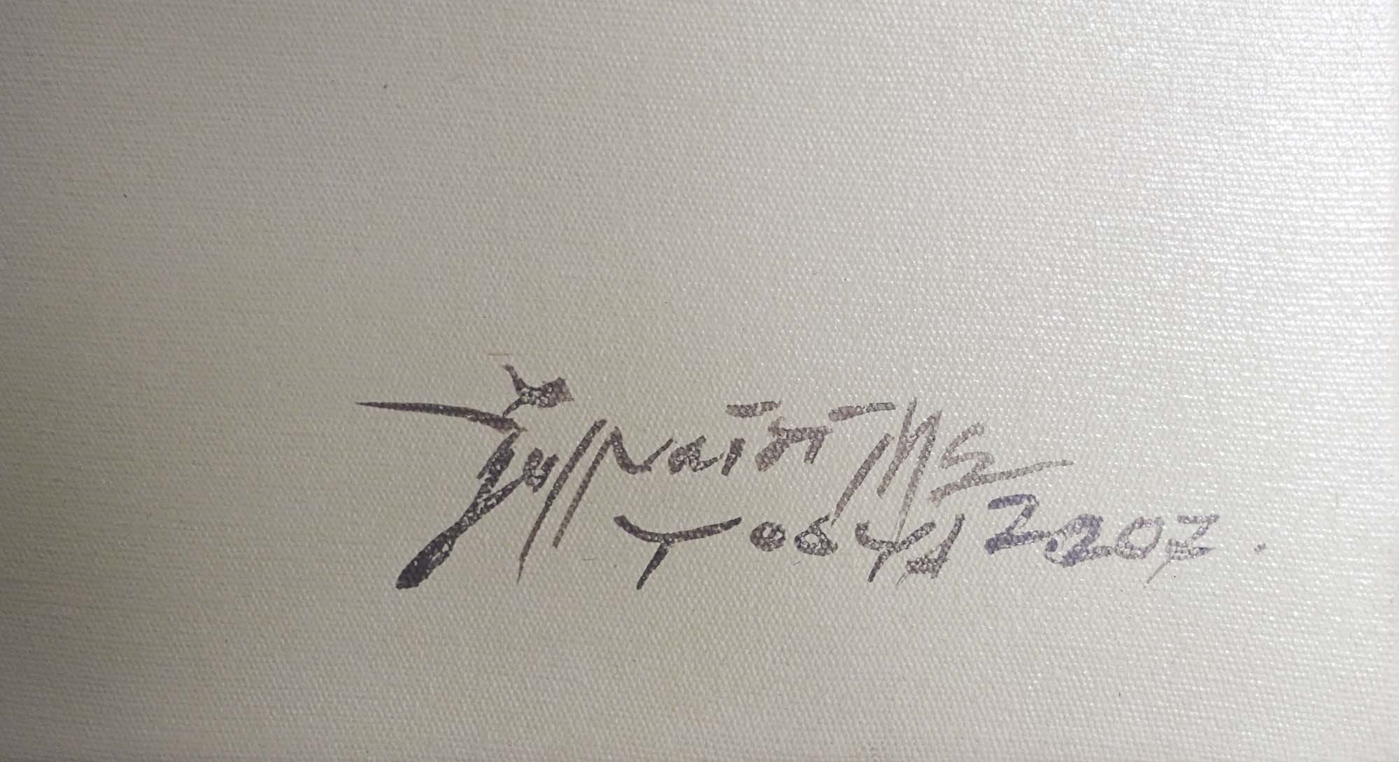 Artwork by Julnaidi MS, The Life of the Soul (Kehidupan Ruang Jiwa, Made of Acrylic On Canvas