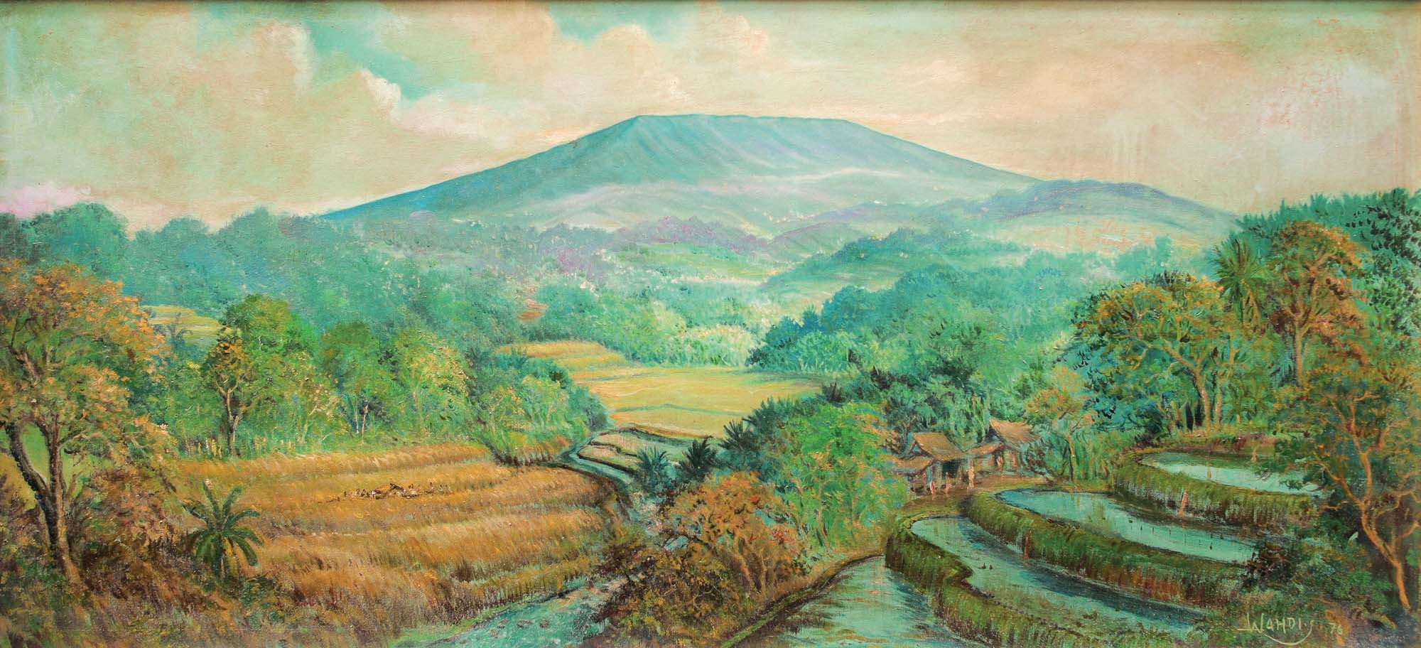 Artwork by Wahdi Sumanta, Landscape, Made of Oil On Canvas