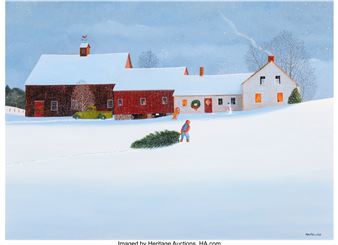 Keeping Christmas, Christmas Card illustration - Marieluise Hutchinson