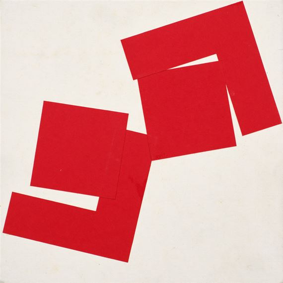 2 carrès dècoupès - Vera Molnár