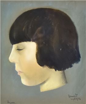 Portrait of a young woman - Jacob Kramer