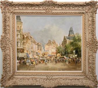 Paris - Rue Mouffetard mit Medarduskirche - Peter Götz Pallmann